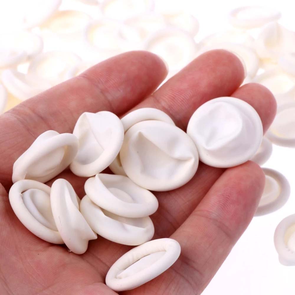 Set 100 bao ngón tay bằng cao su đa dụng chất lượng cao