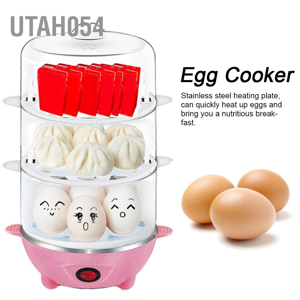 Máy nấu trứng và hấp thức ăn 1-3 tầng gia dụng đa chức năng đầu cắm EU 220v