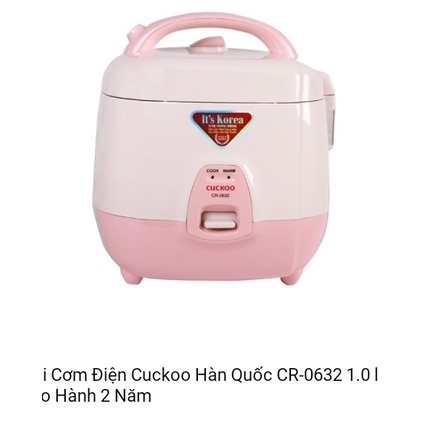 Nồi cơm điện Cuckoo CR-0632 dung tích 1.0 lít - Hàng chính hãng