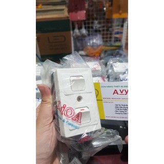[LiOA] HỘP CÔNG TẮC NỔI 01 CHIỀU LiOA ( 01/02/03 HẠT )