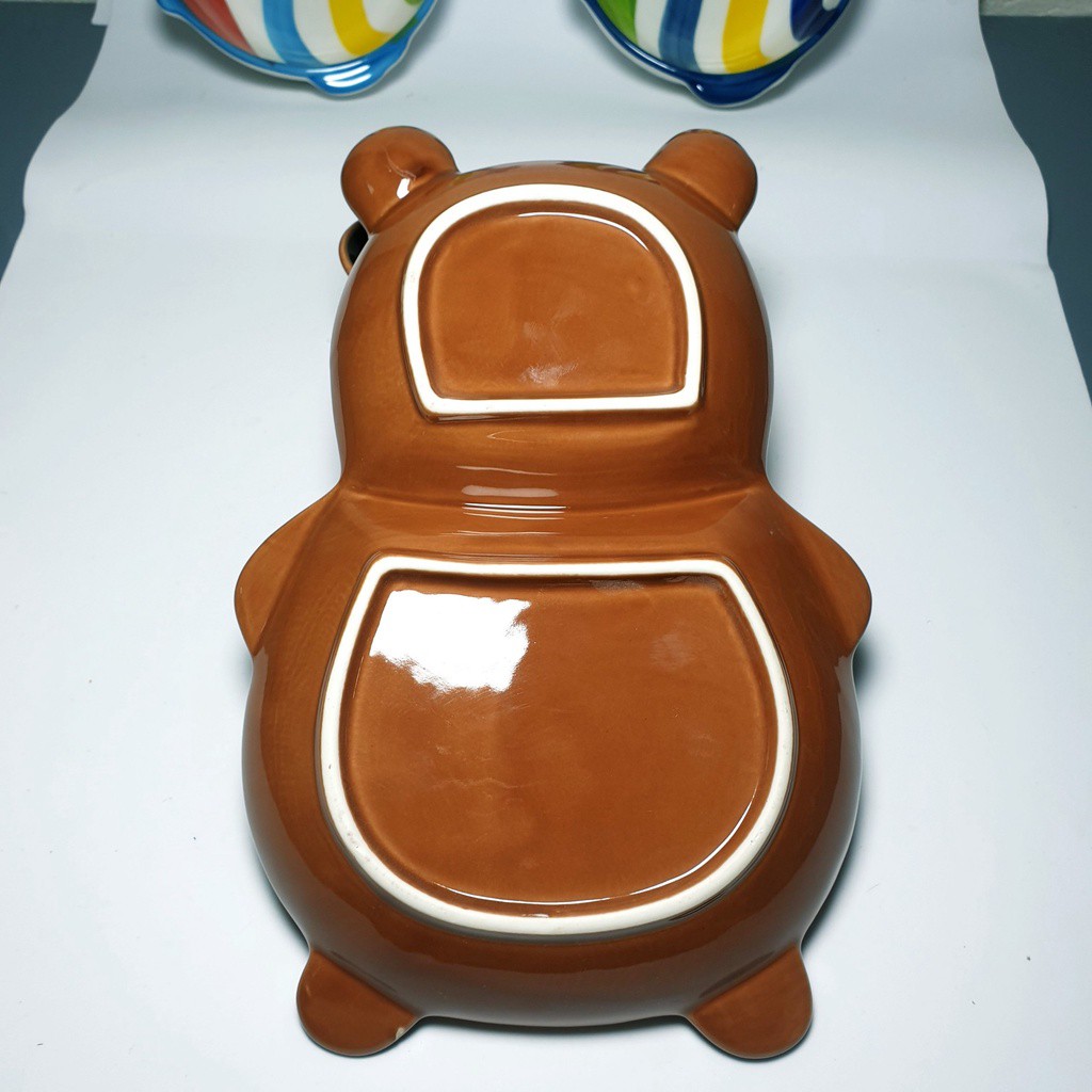 Bát Ăn Dặm Cho Bé Kiểu Nhật Gốm Sứ Hình Gấu Panda Cute Dễ Thương