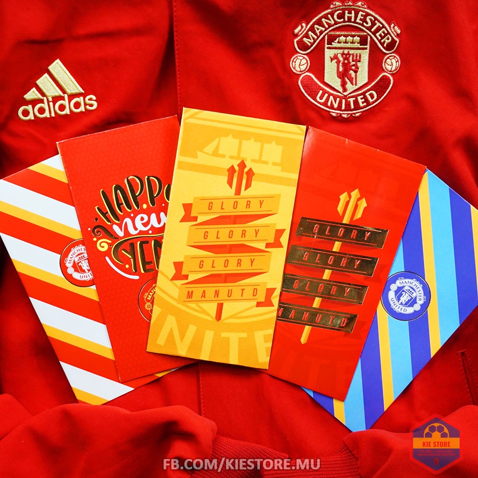 Set Bao lì xì năm mới 2022 CLB bóng đá Manchester United siêu đẹp, độc, lạ_Kie Store - Shop MU