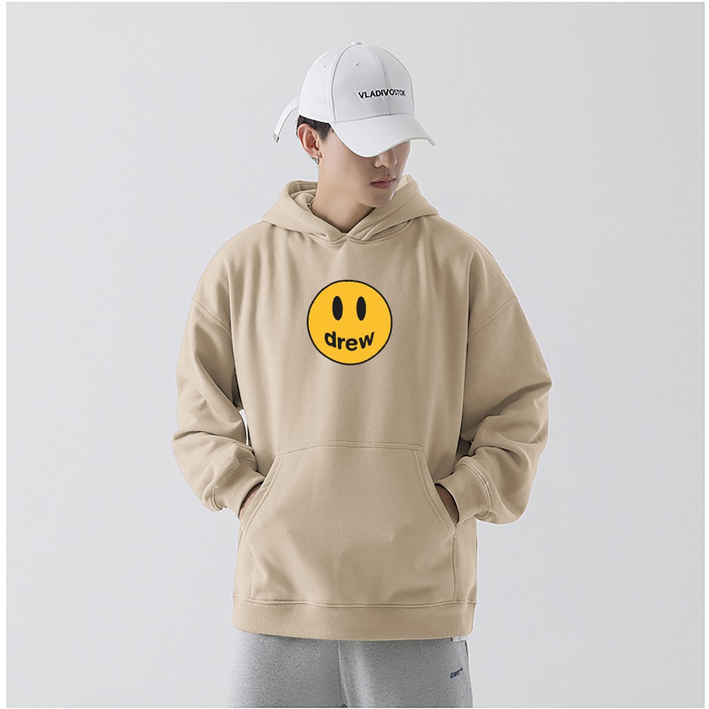 Áo hoodie drew nam nữ - áo mũ hoodie nỉ thu đông phong cách ulzzang nhiều màu chất nỉ bông dày đẹp HD3