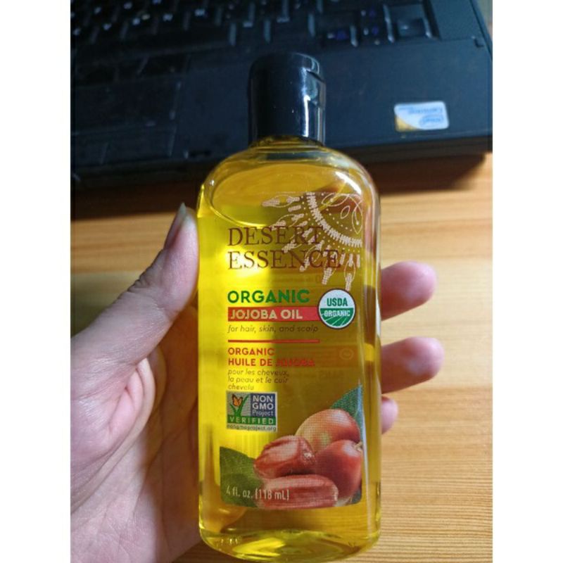 Dầu Jojoba Oil Desert Essence Organic hữu cơ dưỡng da, dưỡng tóc 118ml