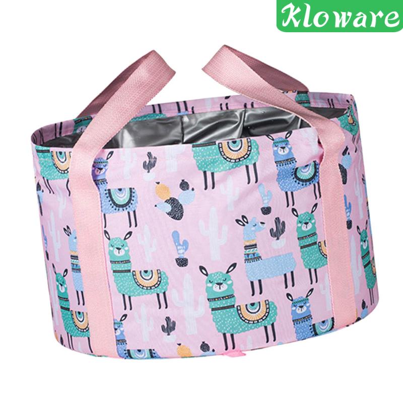 Chậu Ngâm Chân Có Tay Cầm Có Thể Gấp Gọn Tiện Dụng Khi Đi Cắm Trại