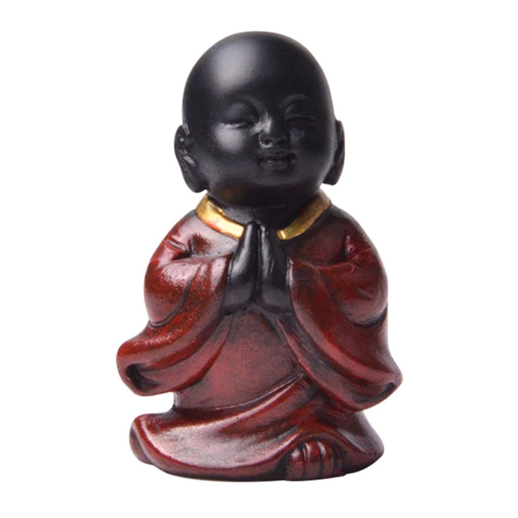 Đồ trang trí Chú Tiểu Đứng Bằng Nhựa Resin Trang Trí Xe Hơi