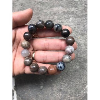 VÒNG TAY GỖ HÓA THẠCH 12LY