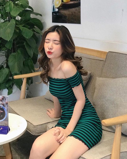 VÁY BODY TRỄ VAI CUỐN BIÊN TAY NGẮN [GEMI SHOP] | BigBuy360 - bigbuy360.vn