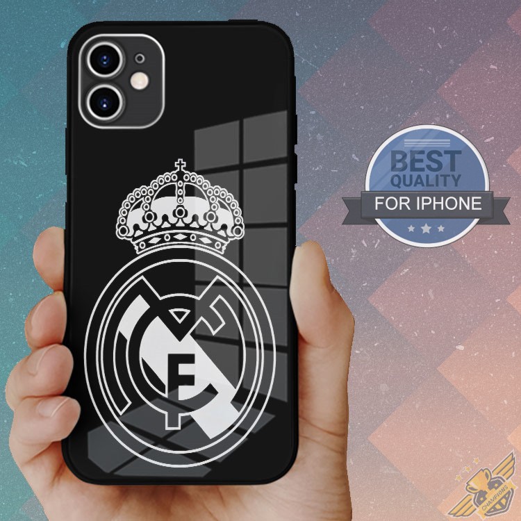 Ốp chống bẩn Real madrid well cho Iphone 5 6 7 8 Plus 11 12 Pro Max X Xr OK-FOO20212360