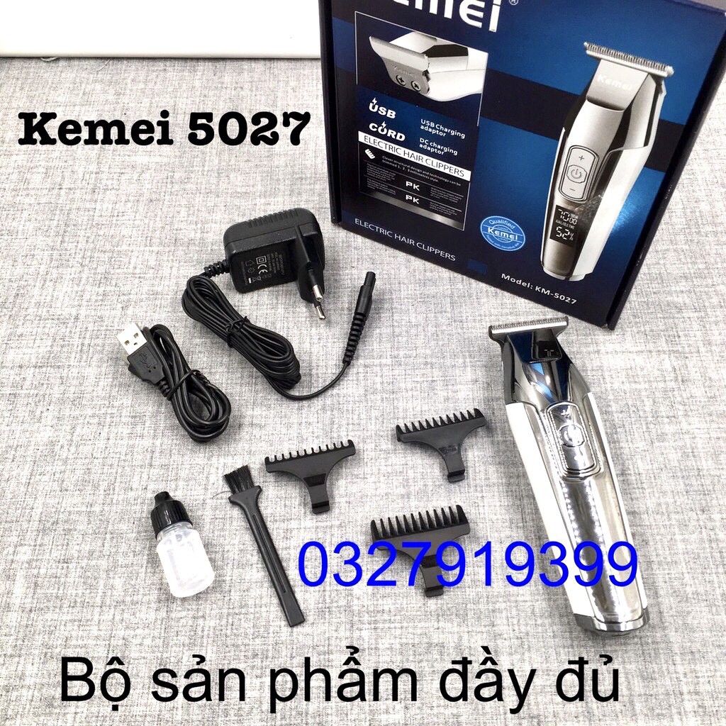 [Free Ship] Tông đơ cạo viền cao cấp KEMEI 5027