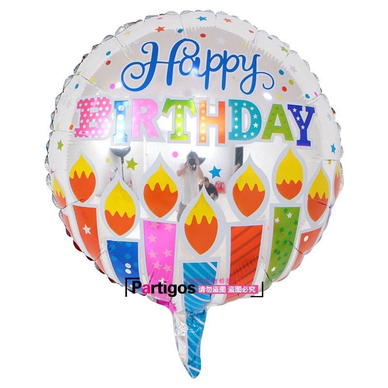 Bong Bóng Lá Nhôm 18 inch 18 inch Trang Trí Tiệc Sinh Nhật