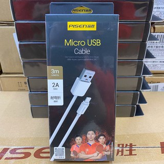 Dây Cáp Sạc Siêu Nhanh Micro USB P.S (Dùng Cho Điện Thoại SamSung/ Oppo/ Xiaomi/ Vsmart) 3m