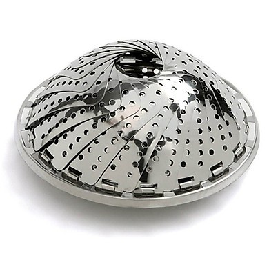 Vỉ hấp inox gấp gọn thông minh