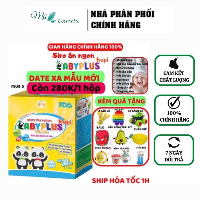 Siro Ăn Ngon BABYPLUS Cho Trẻ Biếng Ăn, Giúp Bé Tăng Cân,Tiêu Hoá Tốt,Tăng Cường Sức Đề Kháng,Hết Táo Bón