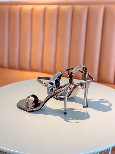 [hàng sẵn] SANDAL NỮ BẢNG NGANG GÓT NHỌN KIỂU CAO 8P