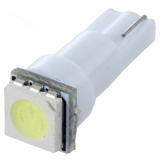 10 bóng đèn LED T5 5050 SMD ánh sáng trắng cho xe hơi 74 37 286 18 27 12V