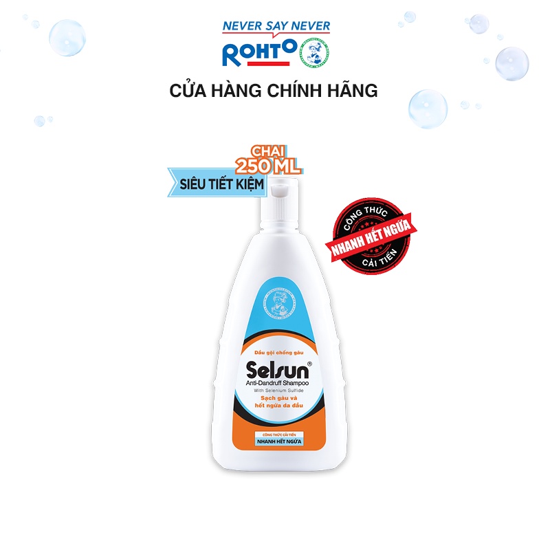 Dầu gội chống gàu, sạch nấm Selsun 250ml