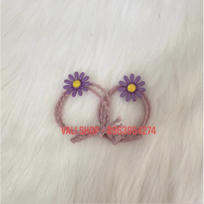 Dây cột tóc hoa cúc dễ thương, kẹp mái, kẹp càng cua giao màu ngẫu nhiên