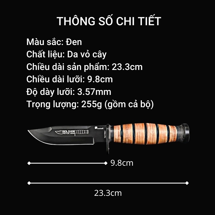 Dao sinh tồn Hx outdoors D-212 Dao chiến thuật,cắm trại,dã ngoại ngoài trời bushcraft