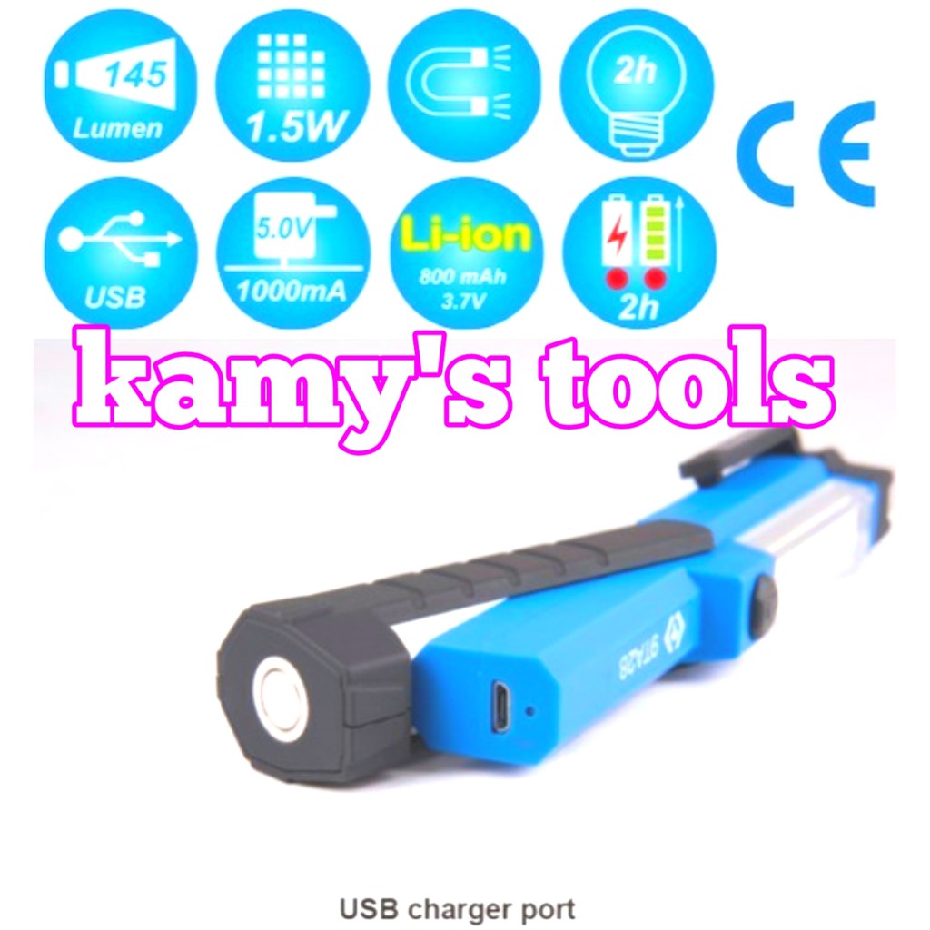 Đèn led sạc Kingtony 9TA28 dài 180mm