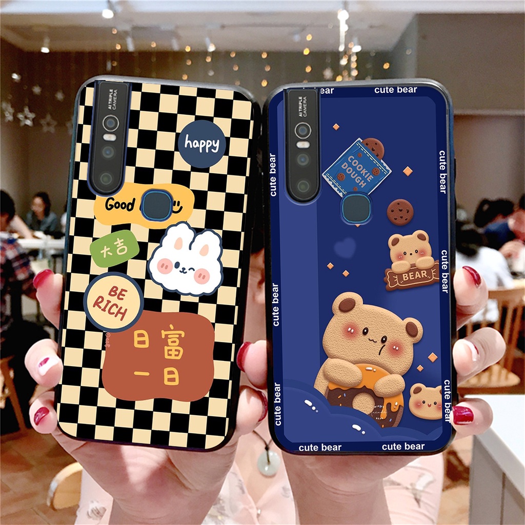 Ốp lưng Vivo V15 / V15 PRO in hình 3D GẤU cute be@r, soda, happy day cực hot ,thời thượng
