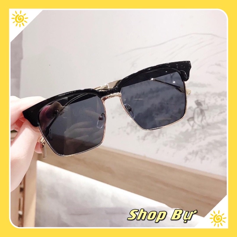 Kính râm V 2017 VUÔNG GỌNG VÀNG NAM NỮ
