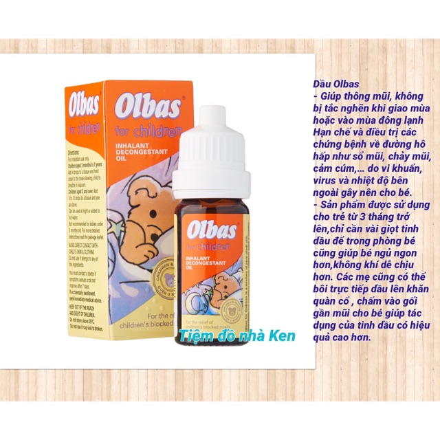 Dầu chống ngạt mũi Olbas