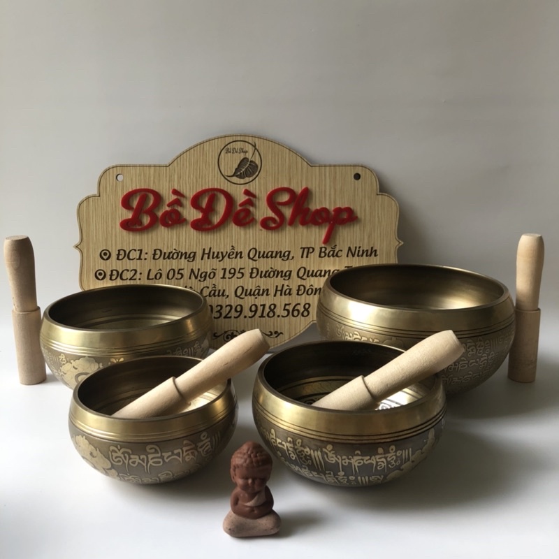 Chuông Xoay Nepal Đồng Vàng - Bồ Đề Shop