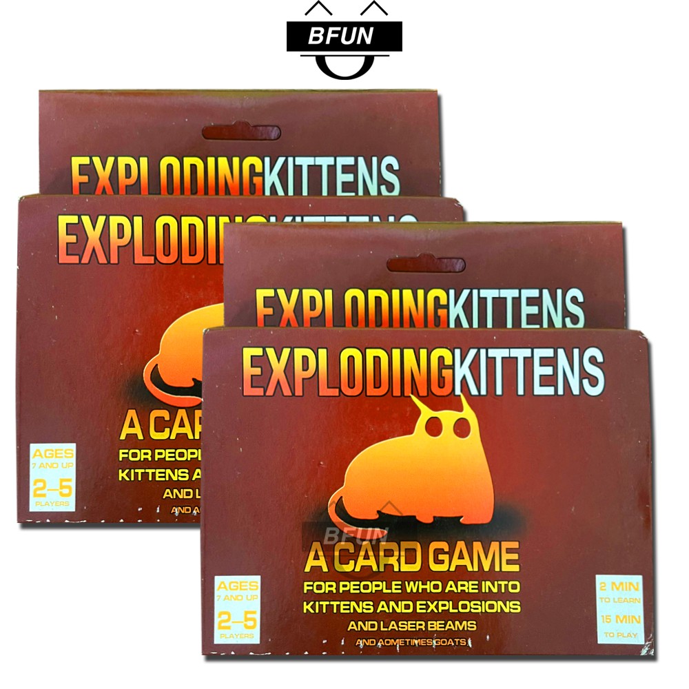 Bộ Bài Mèo Nổ Exploding kittens (56 Lá) - Đồ Chơi Trẻ Em BFUN