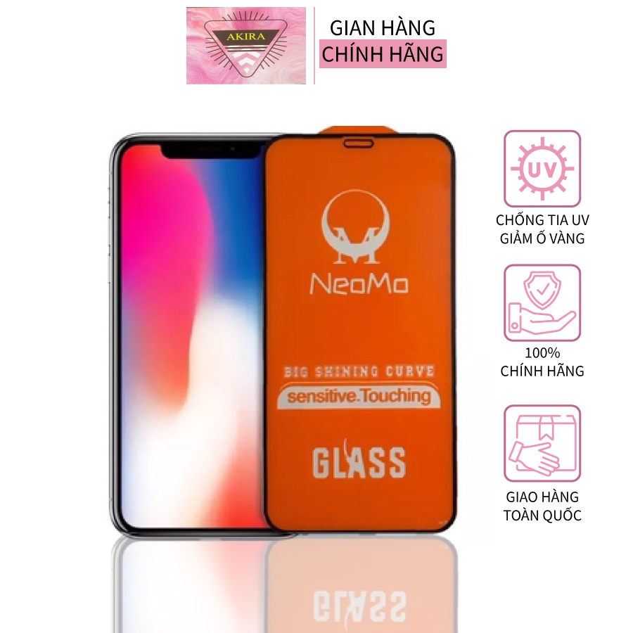 Kính Cường Lực 21D Neomo AKIRA Cao Cấp Độ Nhạy Cao Cho Các Dòng I Phone