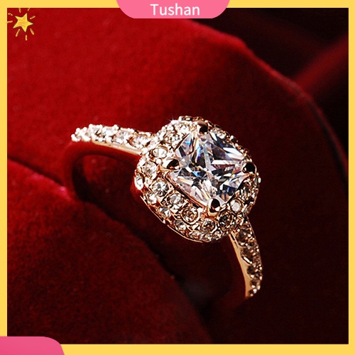 Nhẫn đeo tay kim loại đính đá lấp lánh sang trọng cho nữ