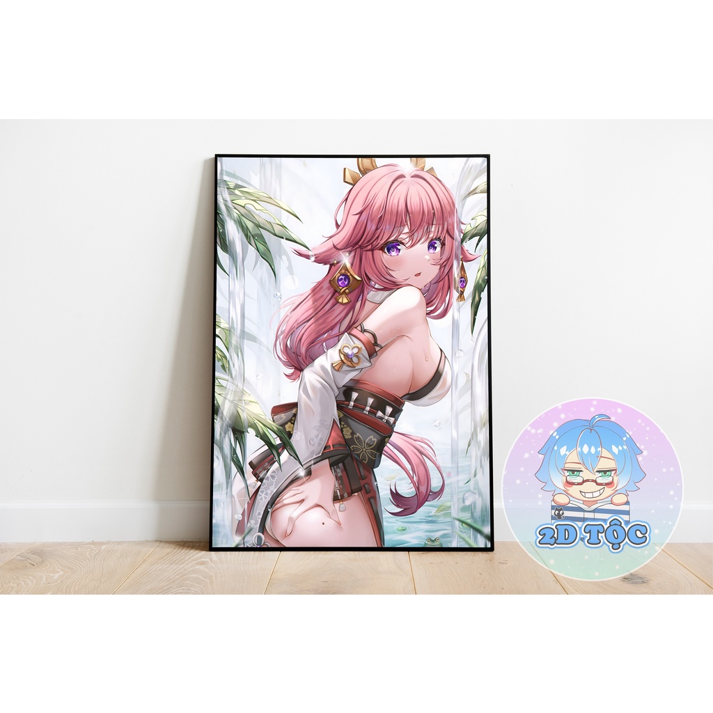 ẢNH POSTER A3 DÁN TƯỜNG CAO CẤP YAE MIKO (15) GAME GENSHIN IMPACT  BY 2D TỘC SHOP