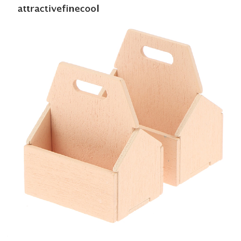 Giỏ Đựng Trái Cây / Thức Ăn Bằng Gỗ Tỉ Lệ 1 / 12 Trang Trí Nhà Búp Bê