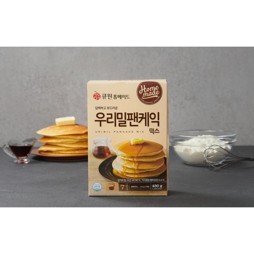 [HOMEMADE] BỘT LÀM BÁNH PANCAKE 430G - [큐원]우리밀팬케믹스 430G