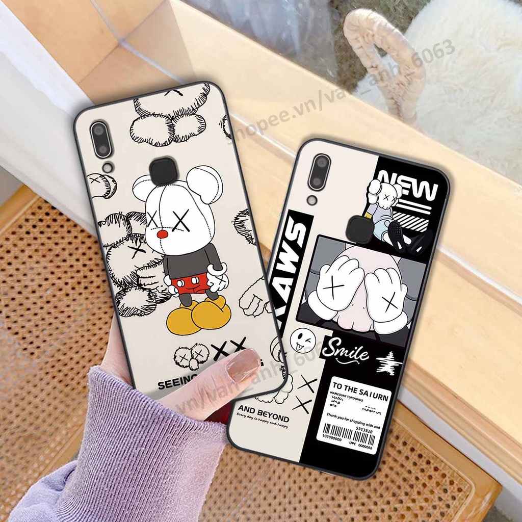 Ốp Vivo Y91 / Y91c / Y93 / Y95 be@r brick mars thời trang, ốp lưng điện thoại viền dẻo siêu chất