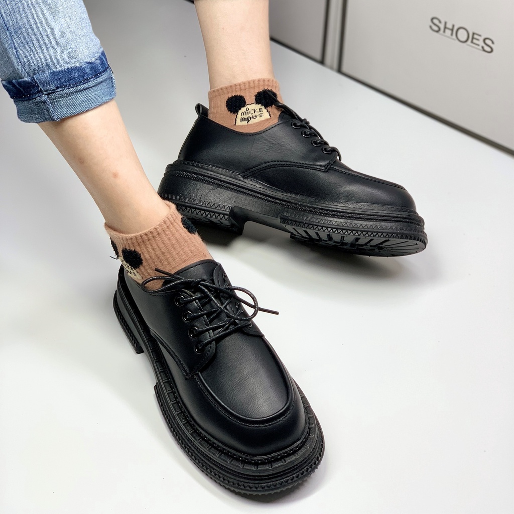 GIÀY OXFORD KELLY DA MỊN ĐẾ KẾP HỌA TIẾT ĐỘC QUYỀN LOVESHOES MÃ D777