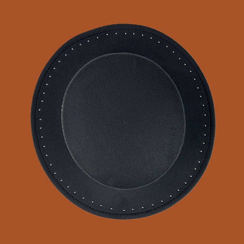 Mũ Cao Bồi Đen Vành Phẳng Đính Ngọc Trai Giả Thanh Lịch Cho Dịp Halloween