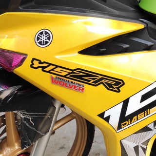 Tem nhôm xước dán xe Wolver Special Racing