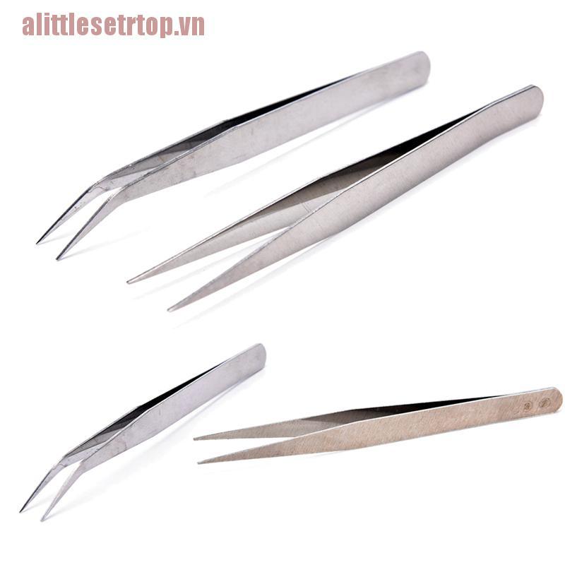 Set 2 Nhíp Thẳng Bằng Thép Không Gỉ Chuyên Dụng