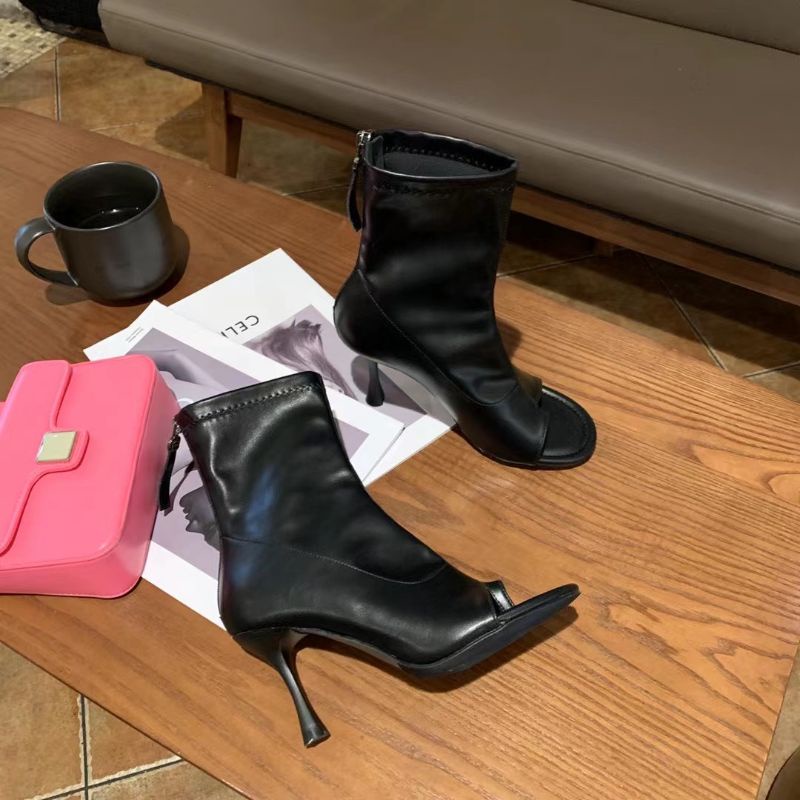 x Boot Xỏ Ngón 9p Hở Mũi Da Mềm Êm Fullbox Cao Cấp