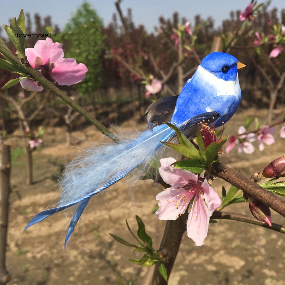 Mô hình chim nhân tạo bằng xốp trang trí sân vườn