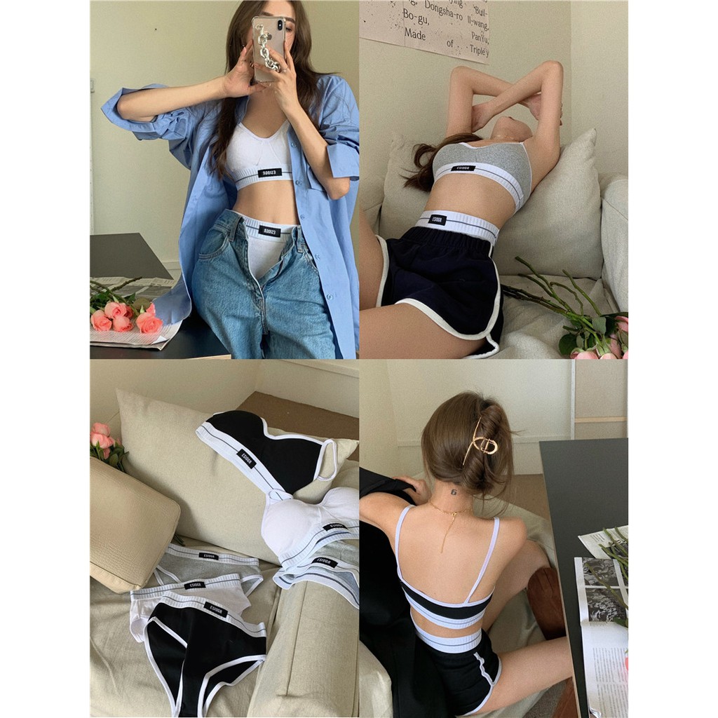 Bộ Đồ Tập Thể Thao Gồm 5 Màu Sắc Tương Phản Tùy Chọn Dành Cho Nữ