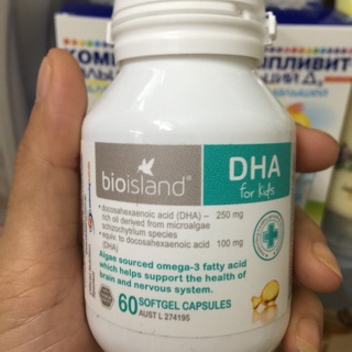 Kẹo DHA 60 viên Bioisland cho bé yêu