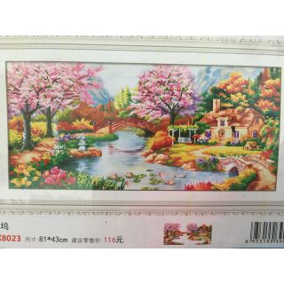 Tranh thêu 3d phong cảnh x8023 lv3007
