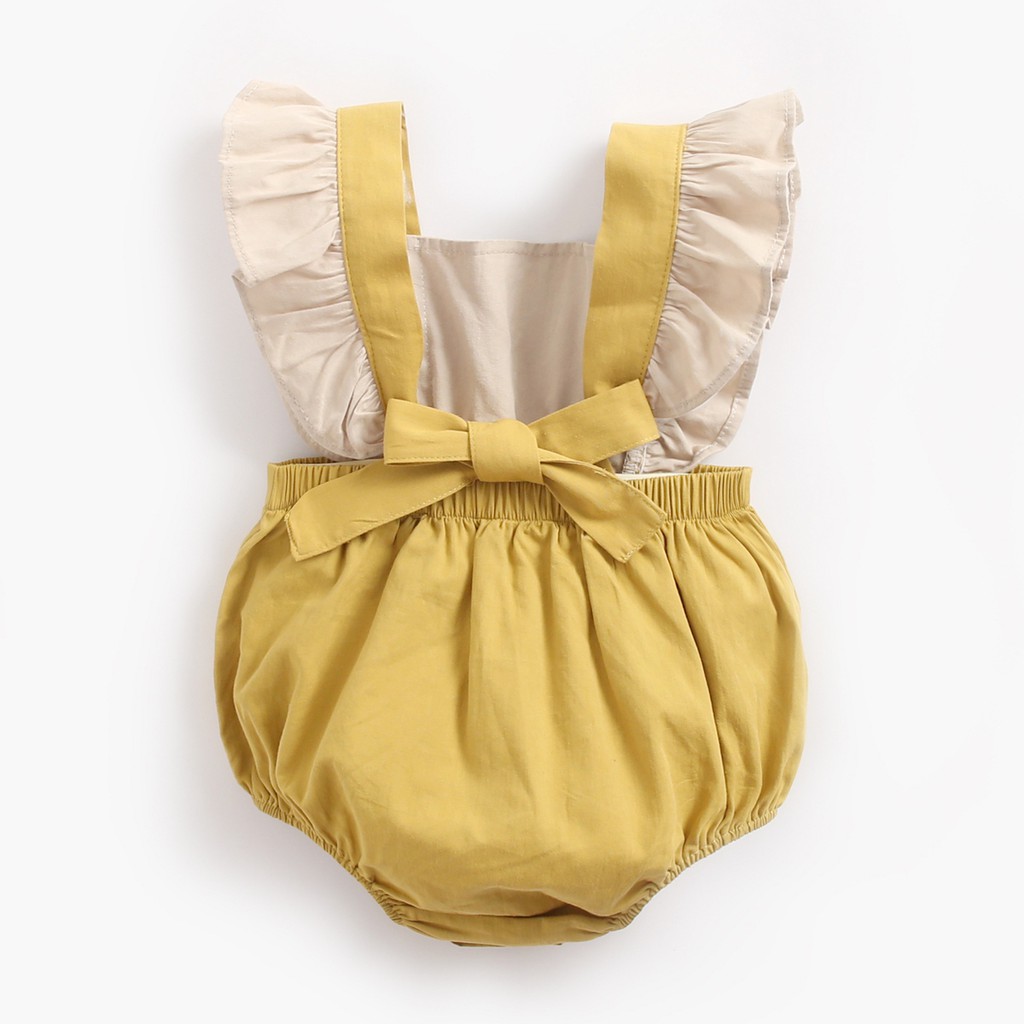 Áo liền quần Sanlutoz không tay bằng cotton phong cách công chúa cho bé gái (2 màu)