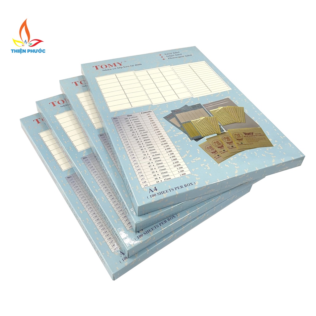 Giấy decal A4 Tomy tự dính đủ các mã SUKADO