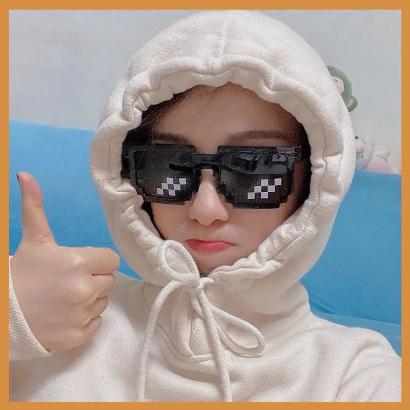 Kính Minecraft Mivino kính thời trang gọng vuông nam nữ cực ngầu KM16 | BigBuy360 - bigbuy360.vn