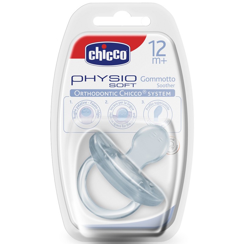 Ty ngậm silicon Physio Soft Trắng 0M+, 6m+,12m+ Chicco