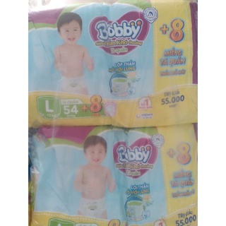 Tã quần Bobby L54 miếng tặng thêm 8 miếng