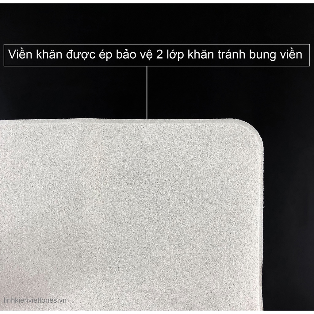 Khăn đánh bóng màn hình Apple - Polishing Cloth , chất liệu vải Microfiber